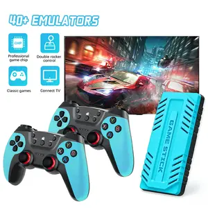 U36 Retro Gaming Console,  Gaming Stick Pro,  4k HDMI Output, and 2.4GHz Wireless Controller, 48 Classic Emulators, Plug and Play Video Games for TV (Blue)