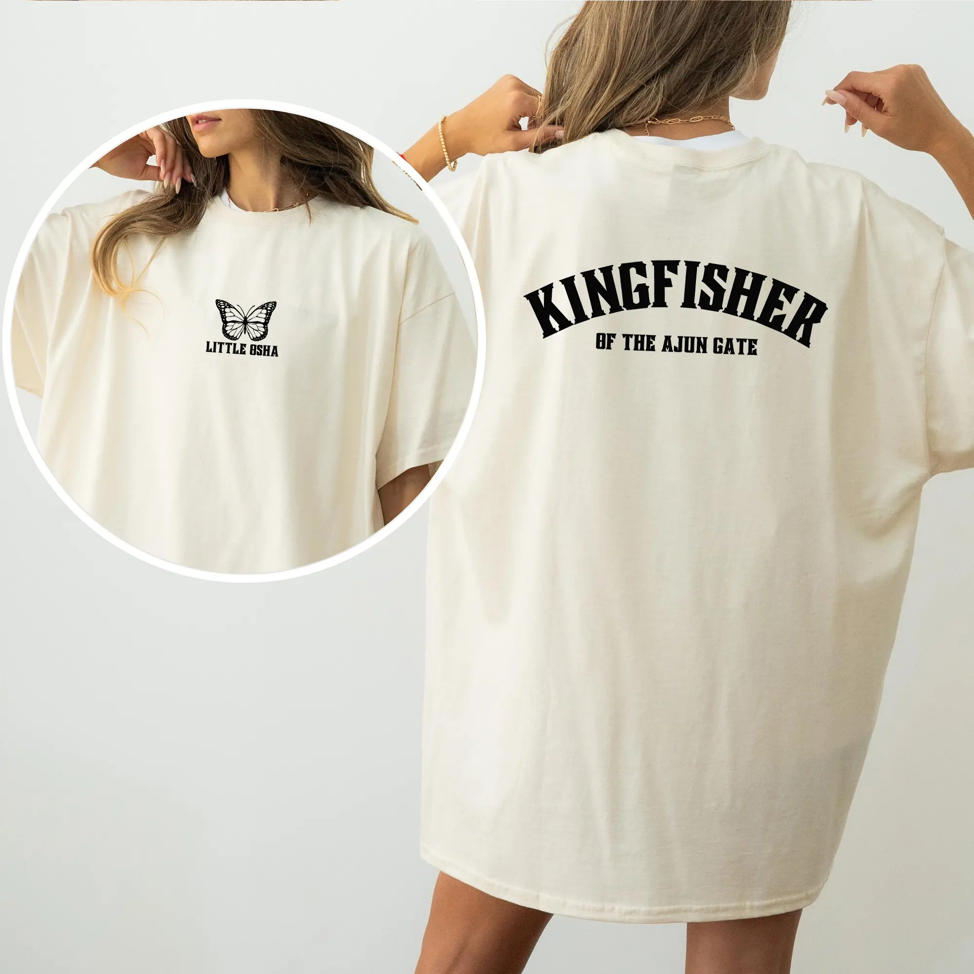 Quecksilber-Buch 2-Side T-Shirt, Fantasy Bookish Merch, Callie Hart Eisvogel Graphics T-Shirt, Women's Gifts, Casual Womenswear, Unisex