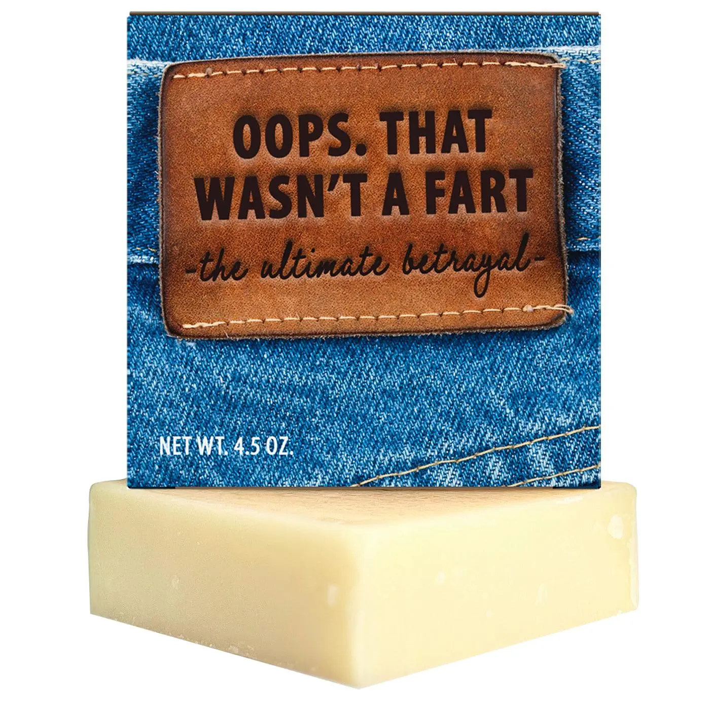 Oops That Wasn't A Fart Funny Gift Soap - 4.5 oz Handcrafted Bar Soap with Alcohol-Free, Vegan, and Cruelty-Free Ingredients - Funny Gift for Men