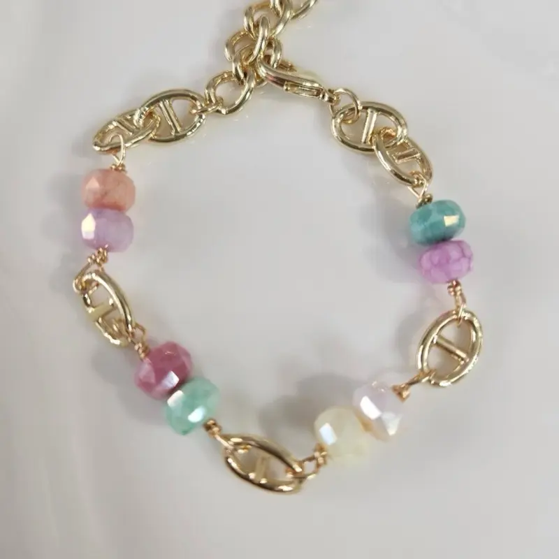 Handmade cotton candy bracelet
