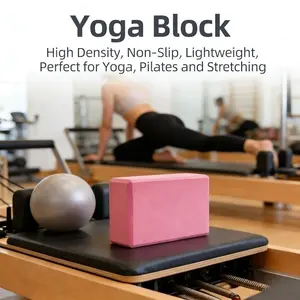 New Eco-Friendly Yoga Block - Non-Toxic EVA Foam Brick with Beveled Edges for Comfort - Ideal for Yoga, Pilates, and Fitness Workouts - Lightweight and Durable Exercise Tool to Enhance Alignment and Deepen Stretches
