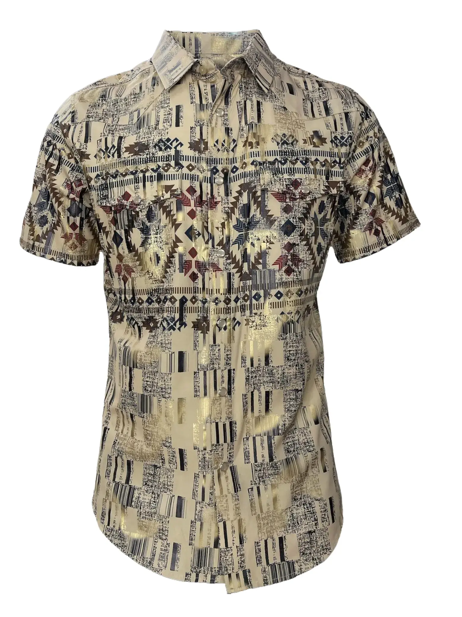 Montero MT0464 Western Short-Sleeve Shirt - Versatile High-Quality Material for Casual & Western-Inspired Looks