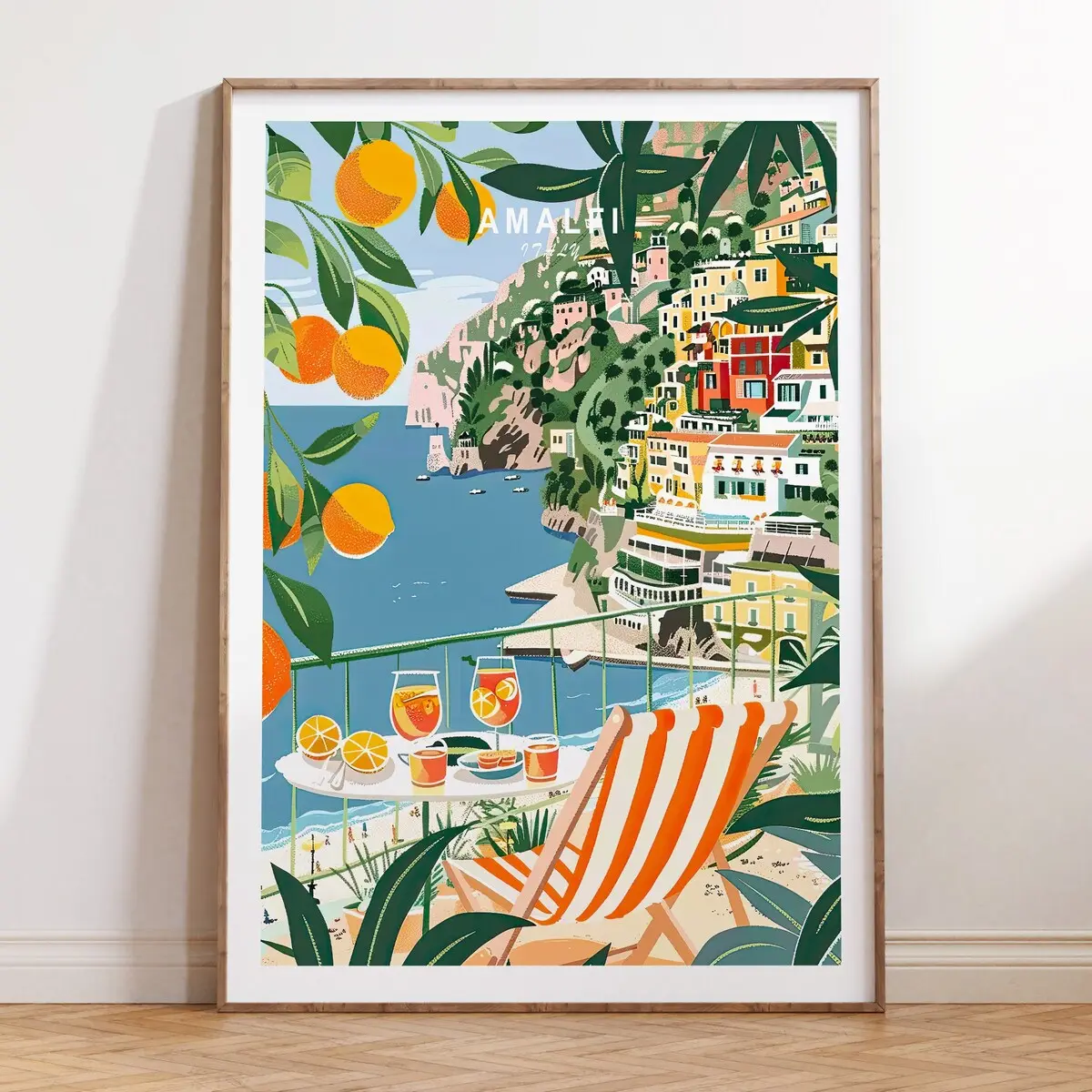Wedding Gift, Italy Amalfi Coast Wall Art, Amalfi Travel Print, Amalfi Gifts, Unframed, Room Decor, Italy Amalfi Home Decor, Personalised Gifts