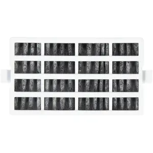 B BRAZIFY W10311524 SxS Refrigerator Air Filter 1 Count White Odor Control Carbon-Based Materials 3"W x 2"H