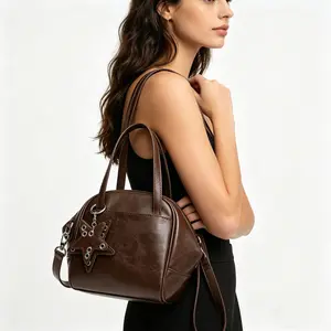 1pc Fashion Handbag & Crossbody Bag for Women, Lightweight Versatile Leather Shoulder Bag, Retro satchel Bag for Commute, Business Trips and Travel