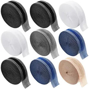 9 Pcs Iron on Hemming Tape, 11 Yard/roll, Hem Tape Washable No Sew Trousers Edge Modified Pants Jeans Clothes Suit Trouser Mouth DIY(5 Colors)