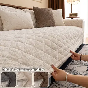 Pet-Friendly Quilted Sofa Cover, Soft Non Slip Couch Protector, Machine Washable Furniture Seat Cover, Multiple Colors Available for 1/2/3/4 Seater Sofa, Sofa Couch Covers