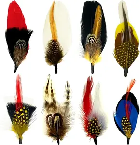 Hat Feathers, Assorted Natural Feathers for Men Women Hats, Fedora, Trilby, Borges, Scott, Panama, Straw Hats, Accessories, Multi-color