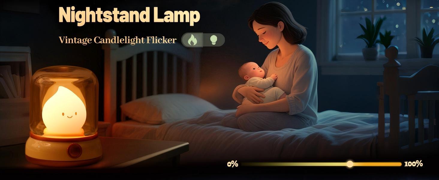 ISUNMEA Convenient & Eco-Friendly Flameless LED Kerosene Lamp - Cute Silicone Amber, Dimmable Mode, Adjustable Rechargeable DC Light-Up Feature Novelty Lighting for Kids' Bedroom Christmas Decor, LED Night Light