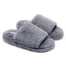 KOLILI Women's Shoes Fluffy Cross Band Open Toe Slide-On Fluffy House Slippers - Cute Casual Style, Soft Plush Lining, Anti-Skid Sole, All Occasions Indoor Home Comfort