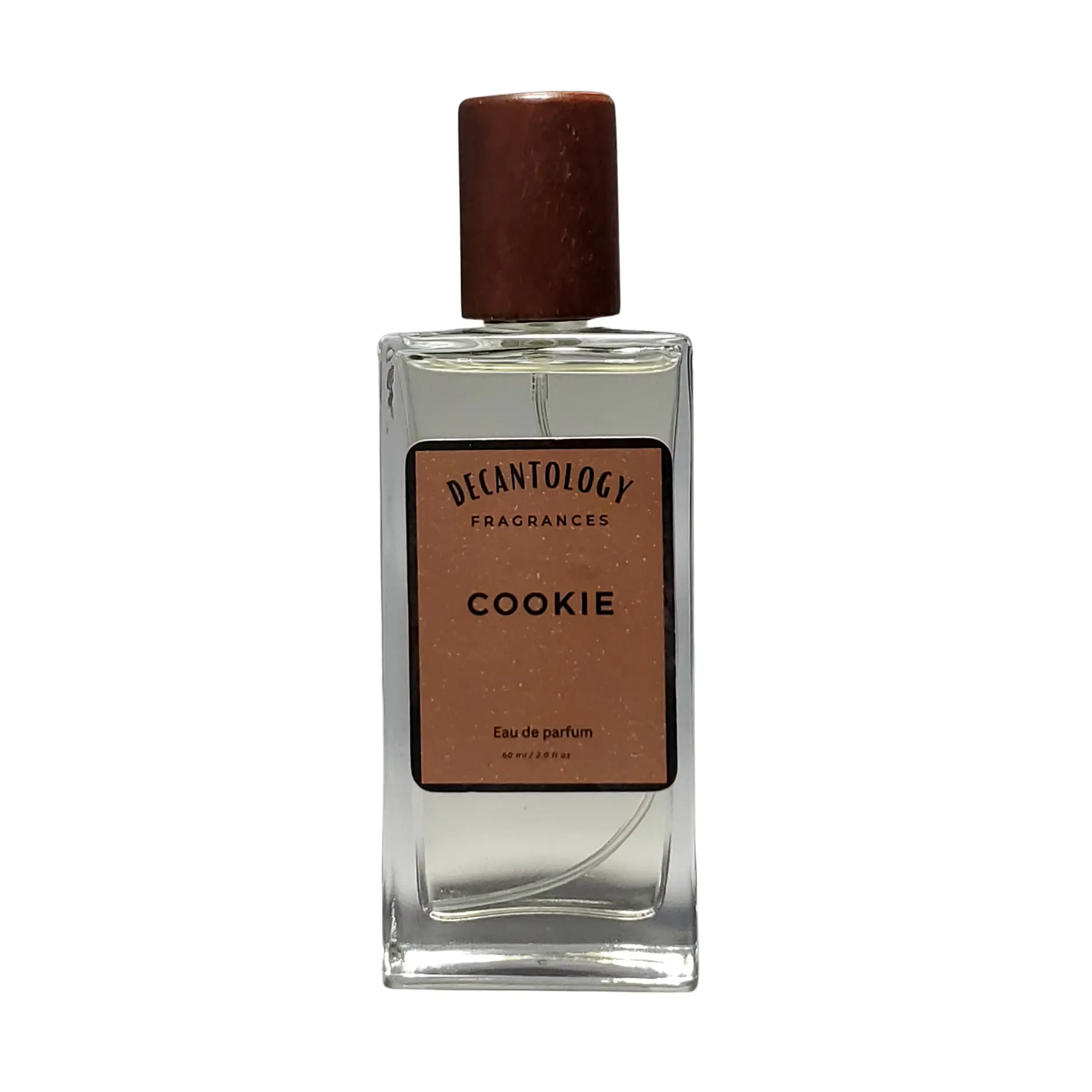 DECANTOLOGY Cookie 60ml Eau de Parfum with Brown Cap and Simple Label Design