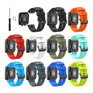 Watch Band For Garmin Forerunner 35 Smart Watch Band For Forerunner 30 Wrist Strap Soft Silicone Sport Watch Straps with Tool