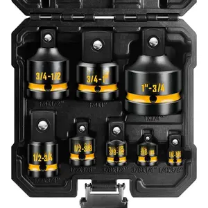 8-  Socket Adapter & Reducer Set, 1/4, 3/8, 1/2", 3/4", Cr-Mo Steel  Driver & Wrench Conversion Kit with Deep Embossed and Painted Marking