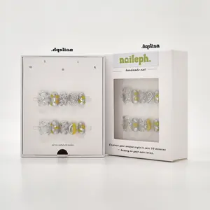 Naileph Galactic Lemon 10PCS Handmade Press On Nails with