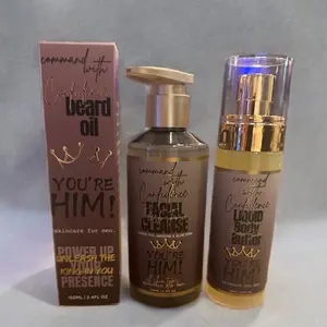 3pc You’re HIM skincare: Face wash, liquid body butter, beard oil all skin types