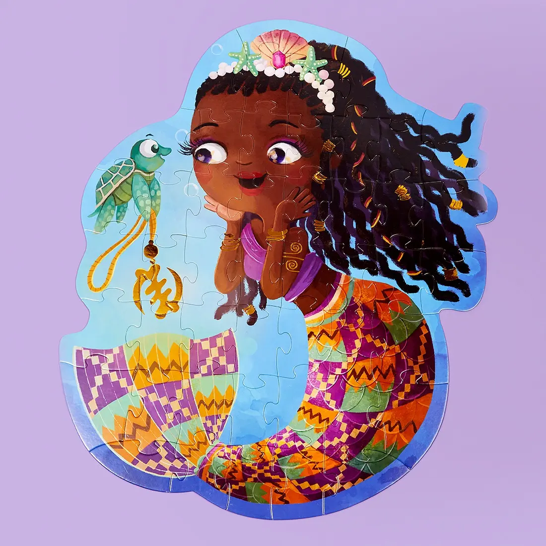 Ruby Rae Society 47 Piece Life-Size Puzzle Featuring Eunice the Mermaid