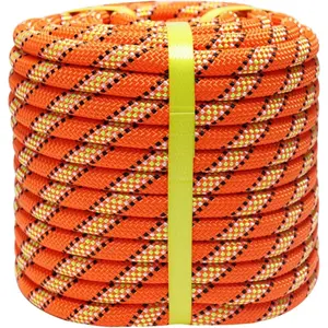 Arborist Rope Climbing Rope Swing for Tree(1/2in x) Logging Rope 48 Strands for Pull, Swing, Knot (Orange)