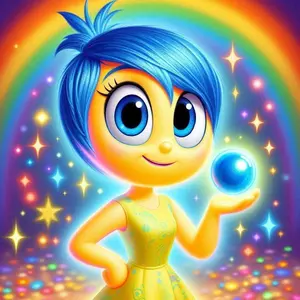 5D DIY Full Drill Round Diamond Painting - Diamond Art Supplies Kit Rainbow, Stars, Spheres Mosaic, Canvas - DIY Decorative Painting, Home Wall Decoration, Perfect for Halloween and Christmas, Independence Day, Birthdays, and Anniversary Gifts.