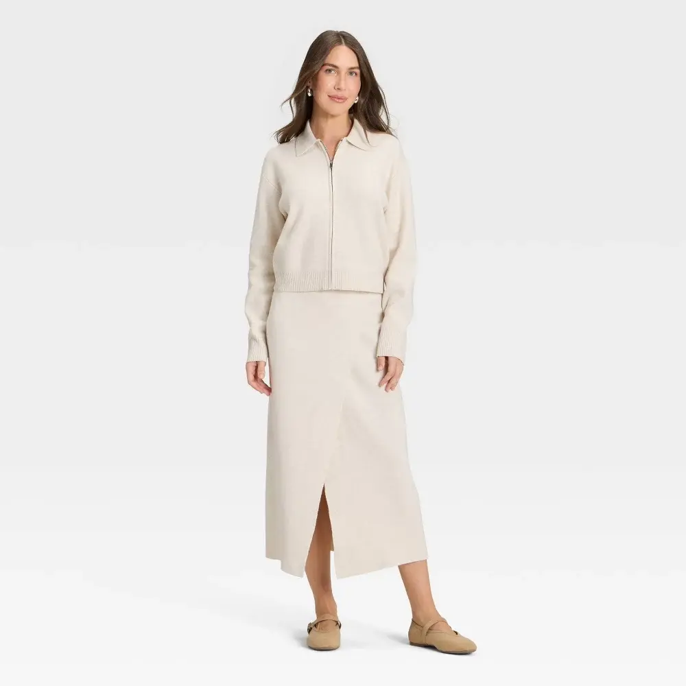 Women's Full Zip Cardigan - A