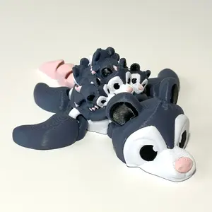 Opossum Turtle - 3D Printed Articulating Figure