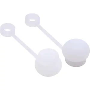 Straw Cover for Brumate |  Topper Accessory for Era Resa Leap | Dust & Dirt Prevention Lid | Classic Loop Bound | 2 Pack | 12MM Diameter | Clear