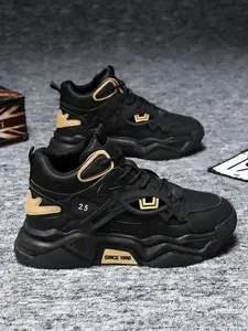 Unisex and Blue Sports Shoes, Mid-Cut Lace-Up Casual Athletic Sneakers, Buffer PVC Sole, Arch Support, All-Season Comfort, Running Gym Wear, Sneakers Trainer Shoes