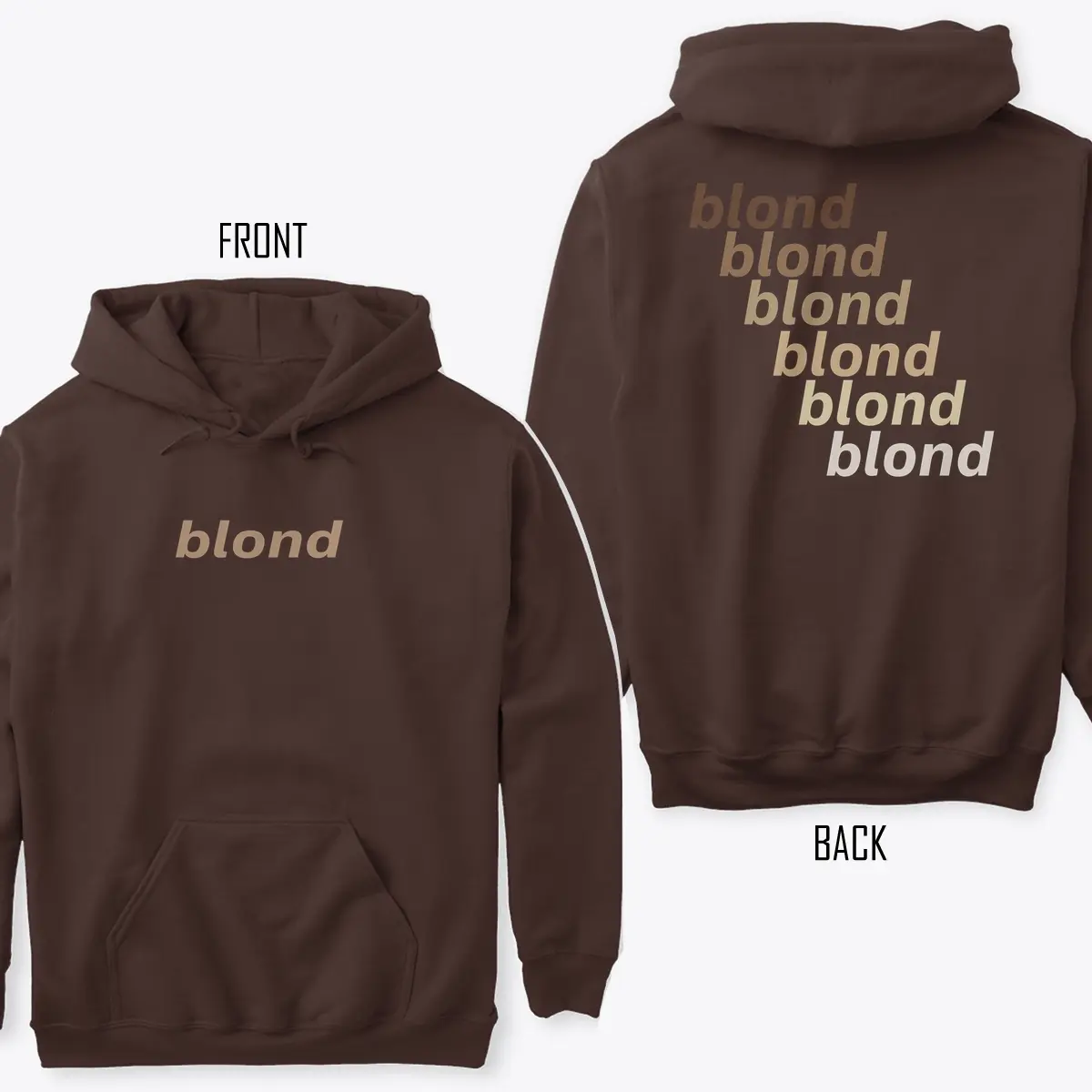 Unisex Fr*nk O.cean Blond Hoodie, Blond Hoodie Trendy, Gifts Him Her, Round Neck Hoodie Sweater, White, Black, Sand, Sport Grey, Navy, Sweater and Hoodie