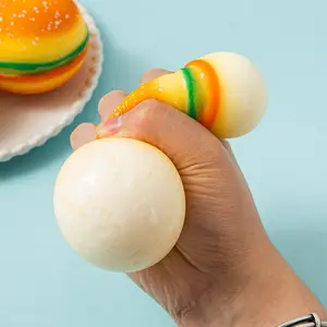 Hamburger Decompression Squeeze Gifts, Simulated Food Gifts, Suitable for Party Gifts, Classroom Rewards, Kids Games, Holiday Gift Bag Fillers, Halloween, Christmas, Thanksgiving