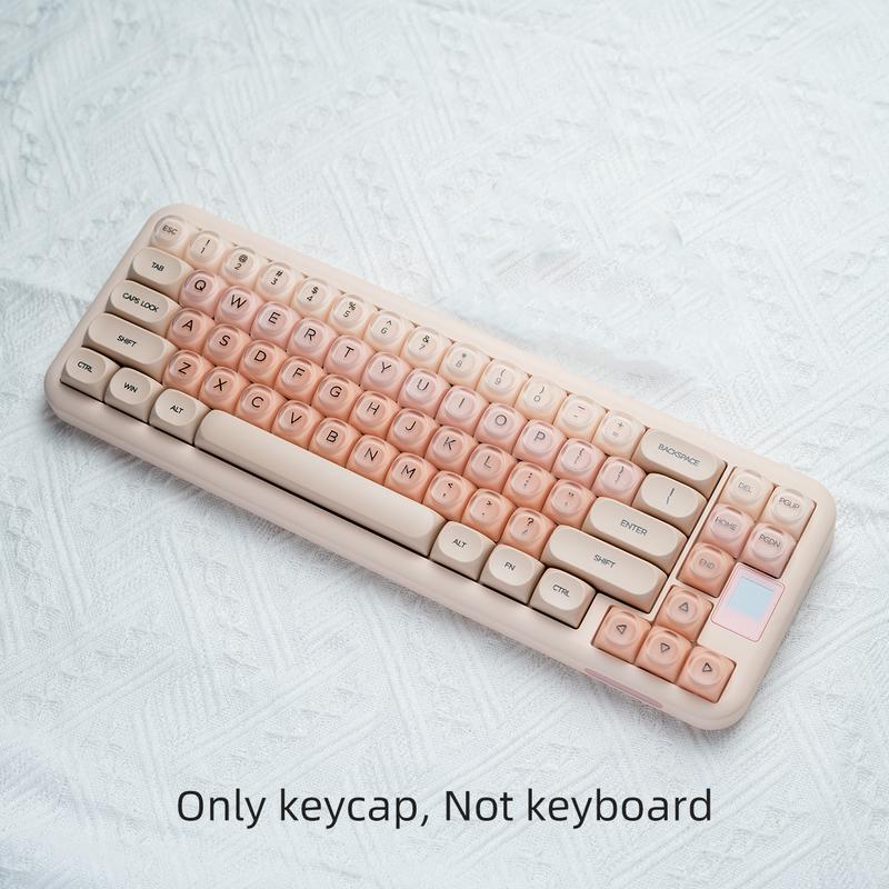 Liquid Foundation Key Cap, MOA Height, Matte Feel, PBT+PC, Cute Ball Hat, Compatible with 6.25U Space 61 64 68 75 81 87 98 99 100 104, for Wireless Creamy Keyboard