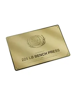 225 LB Bench Press Verification Card - Engraved & Serialized with Protective Case - Verified Lift Registry Certified