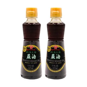 KADOYA Japanese 100% Pure Premium Sesame Oil 327ml x2 - Value Pack for Cooking and Dressing