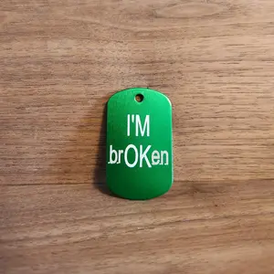 "im ok" keychain Fabric