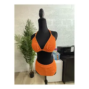 Wild Fable Orange Crochet Bikini