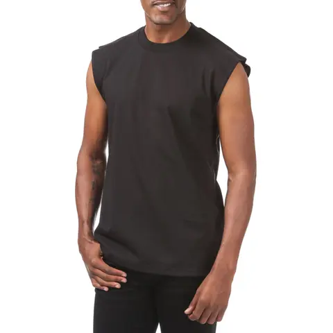 Pro Club Men's Heavyweight Rib-Knit Sleeveless Muscle Tee - Casual Relaxed Fit Rib-Knit Men's Tank, Work Undershirt with Cool Airflow, Relaxed Motion, Larger Size Range
