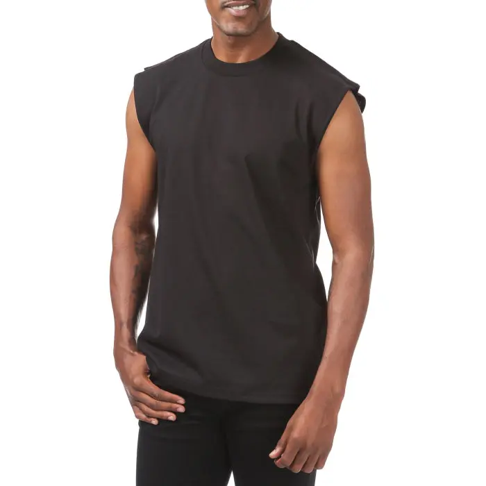 Pro Club Men's Heavyweight Rib-Knit Sleeveless Muscle Tee - Casual Relaxed Fit Rib-Knit Men's Tank, Work Undershirt with Cool Airflow, Relaxed Motion, Larger Size Range