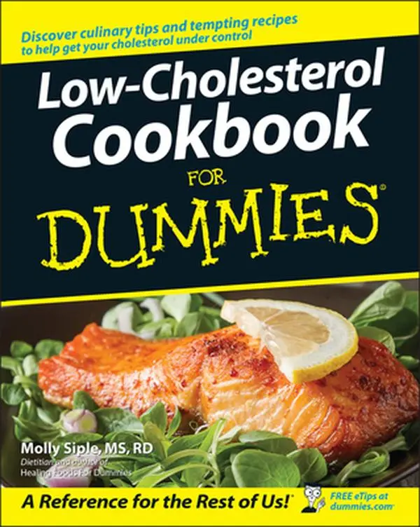 Used Low-Cholesterol Cookbook for Dummies - Healthy Cookbook by Molly Siple (Paperback, English) - Cooking Guide for Choosing the Right Foods, Cornstarch Recipes & Easy Dinners