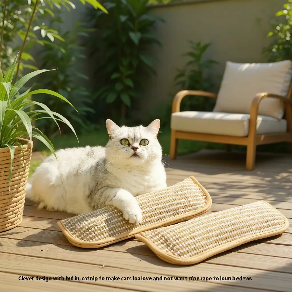 Enhanced Cat Scratching Pad with Catnip | Sisal Pillow & Toy Combo for Cats | Catnip-Infused Scratch Board & Comfortable Cushion stuff gadgets