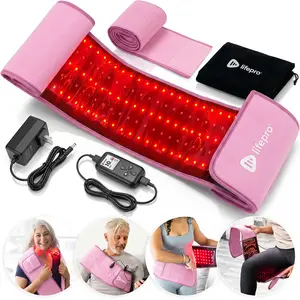 LifePro AllevaRed HSA/FSA Eligible Red Light Therapy Belt | 660nm + 850nm Near-Infrared LED Wrap | All-in-One Postpartum Wellness & Recovery Belt | Supports Muscle Recovery, Circulation & Relaxation | Rechargeable Remote-Controlled Belt