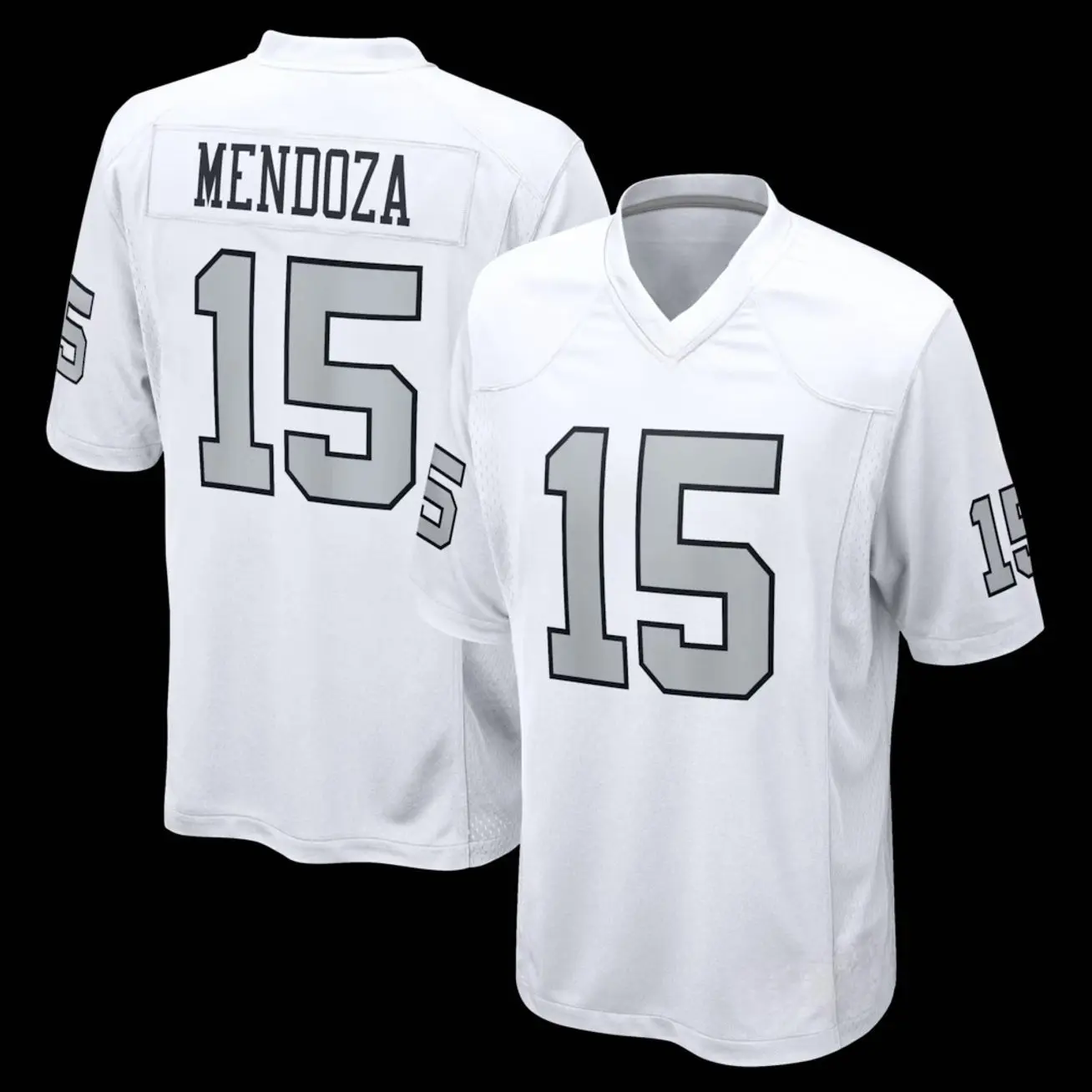 Unisex Football inspired by Mendoza Las Vegas Fashion Alternate Game Player Jersey - White