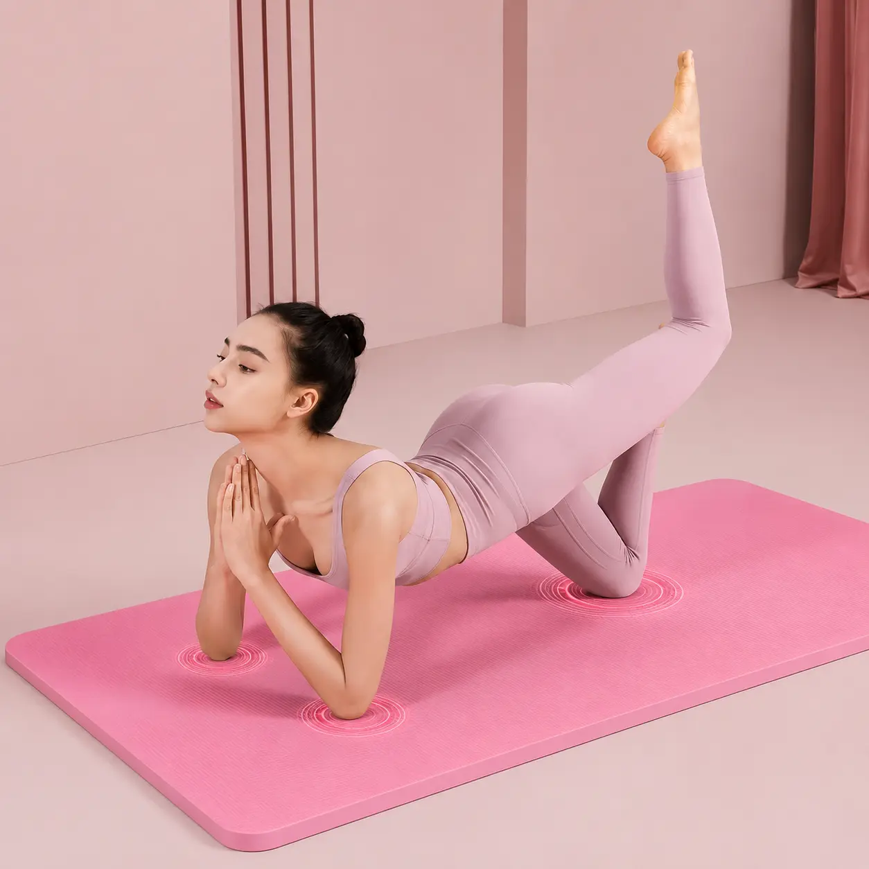 Multi-functional Thick Yoga Mat | Silent, Shock-Absorbent, Non-Slip & Fall-Proof