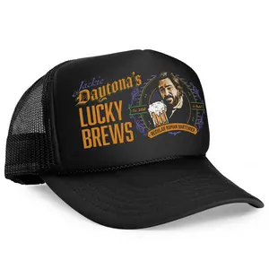 What We Do In The Shadows Jackie Daytona Regular Human Bartender Lucky Brews Trucker Hat