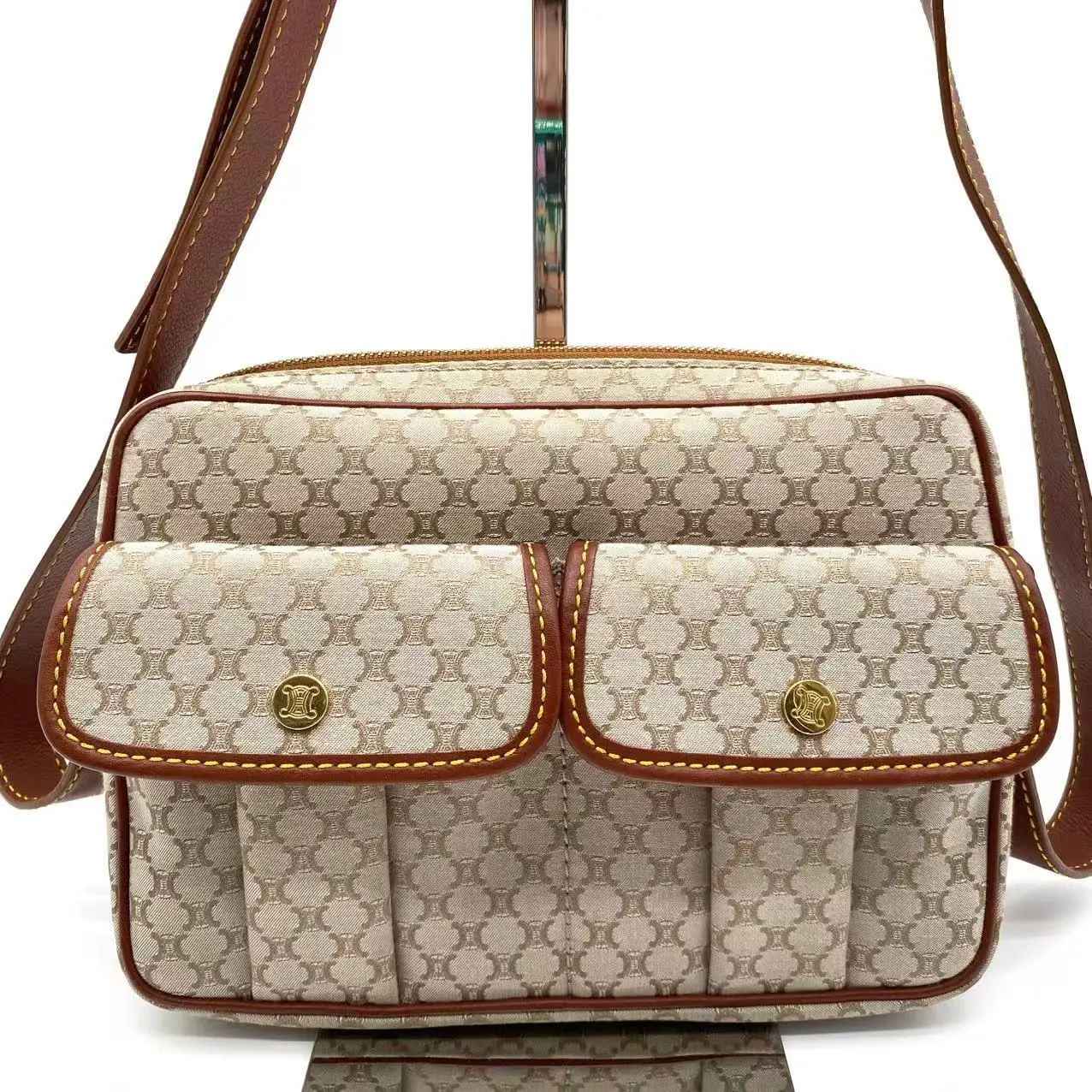 Pre-owned Celine canvas Shoulder Bags Macadam Camera Bag Vintage