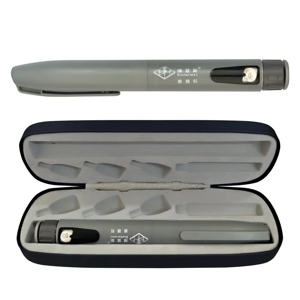 0-60 Unit Adjustable Reusable Insulin Pen, Bi-Directional Precision Dial with Large Viewing Window, Fits 3mL Standard Penfill Cartridges