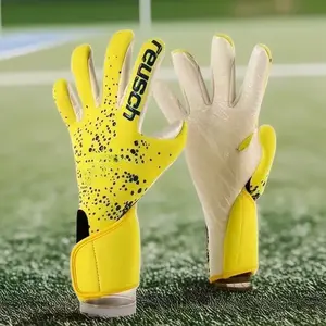 The new football goalkeeper gloves are anti-slip,Ultra-sticky, wear-resistant, made of latex, and designed for professional training and use by adults and teenagers.soccer accessories how to kick a soccer ball