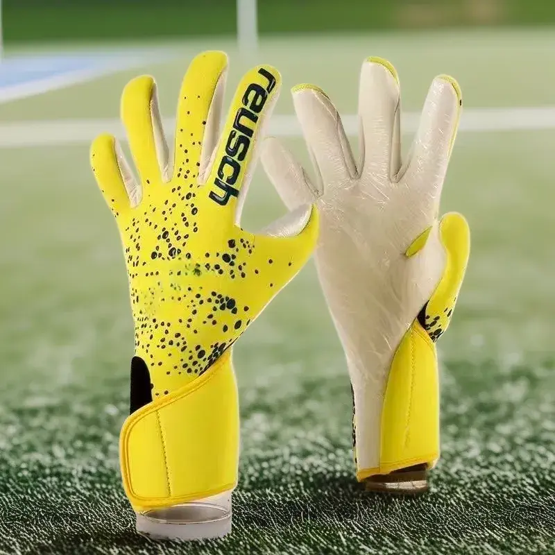 Professional Latex Soccer Goalie Gloves for Adults, Tough for Training, Wear-Resistant, Anti-Slip, Ultra-Sticky Grip Soccer Gear, Goalie Goalkeeper Gloves