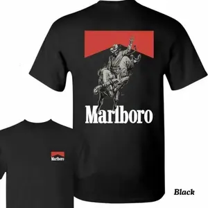 Marlboro Cowboy Retro Graphic T-Shirt,Crewneck Sweatshirt,Hoodie Soft Breathable Cotton Tee, Relaxed Fit Shirt for Men & Women, Classic Casual Everyday Top, Fan GiftƯ