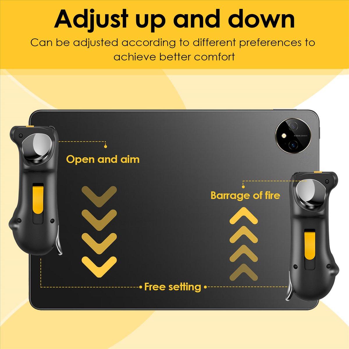 PUBG Trigger Controller for iPad Tablet Capacitance L1R1 Fire Aim Button Triggers Gamepad Joystick for Mobile Phone