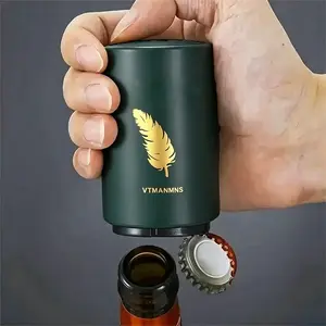 Stainless Steel Portable Beer Bottle Opener, Press-Down Design, Ideal for Bars/parties/kitchens, Essential Pocket Tool for Beer Lovers