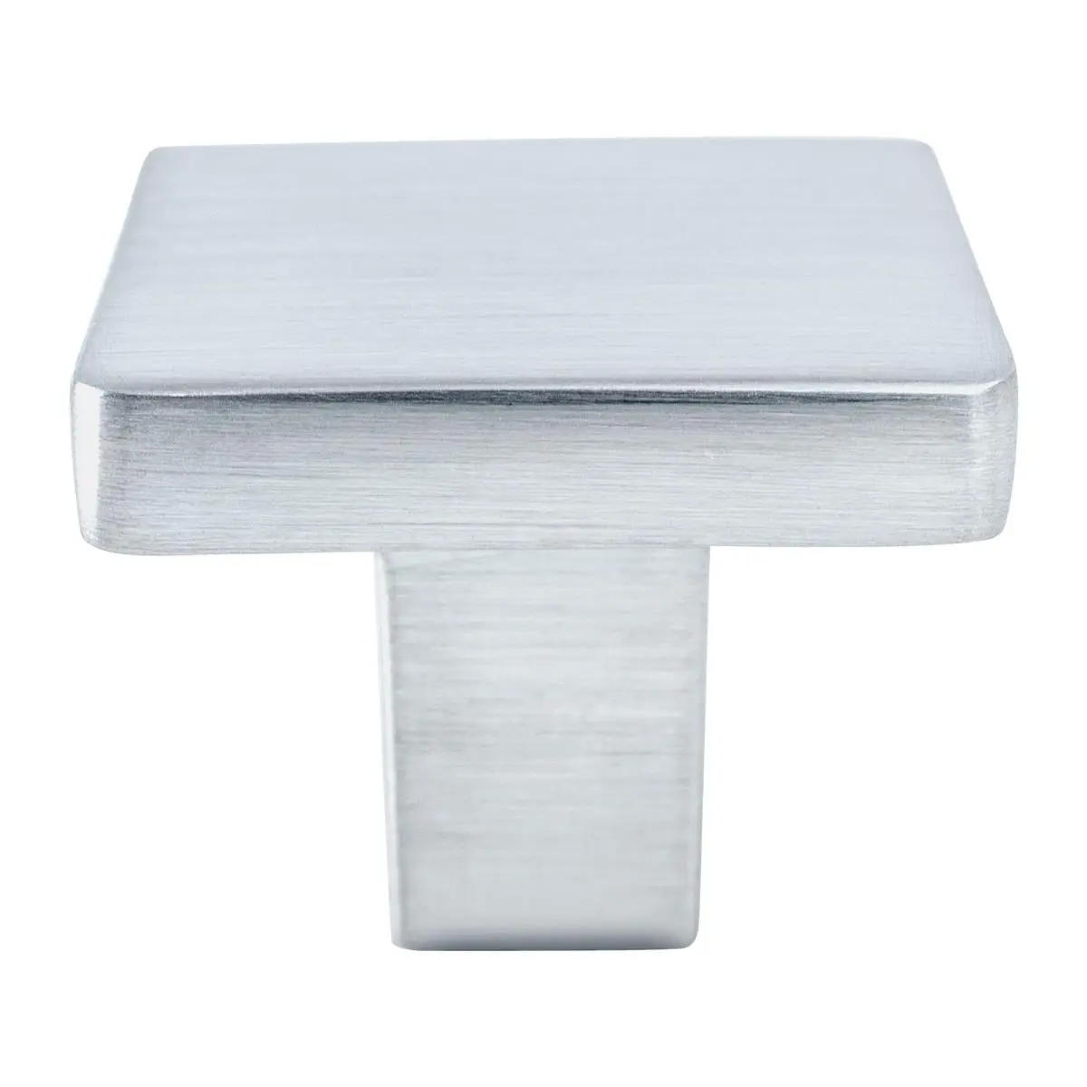 212 MAIN Berenson Advantage Satin Chrome Square Knob, Minimalist Home Decor, Door Hardware Square Pull