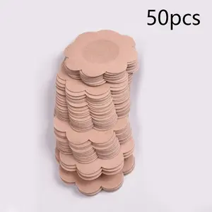 50 Pcs Disposable Nipple Covers, Self-Adhesive Breathable Seamless Breast Shields, Women's Underwear Accessories, Perfect for Fashion & Swimwear